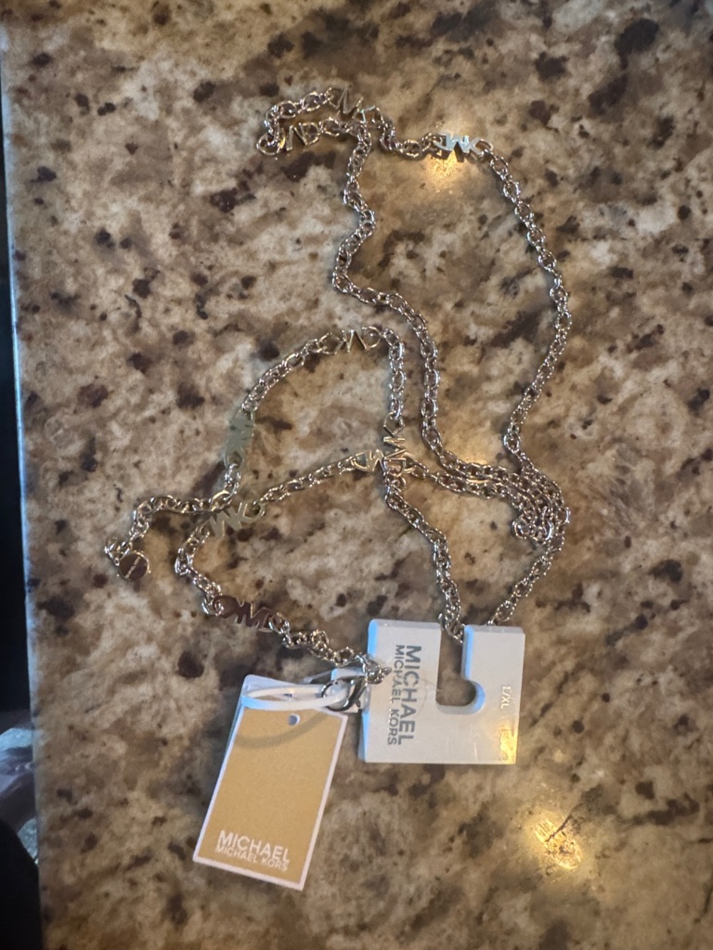 Michael Kors Gold-Tone Logo Link Layered Necklace